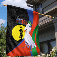 New Caledonia Garden Flag Kagu Bird and The Seal with Melanesian Culture LT03 - Polynesian Pride