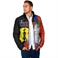 New Caledonia Padded Jacket Kagu Bird and The Seal with Melanesian Culture - Polynesian Pride