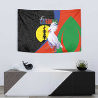 New Caledonia Tapestry Kagu Bird and The Seal with Melanesian Culture - Polynesian Pride