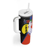 New Caledonia Tumbler With Handle Kagu Bird and The Seal with Melanesian Culture LT03 - Polynesian Pride