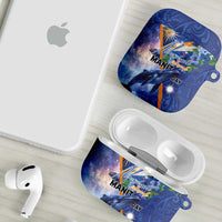 Marshall Islands Manit Day AirPods Case Grunge National Flag with Whales and Tribal Tattoos LT03 - Polynesian Pride