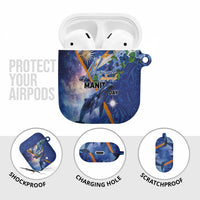Marshall Islands Manit Day AirPods Case Grunge National Flag with Whales and Tribal Tattoos LT03 - Polynesian Pride
