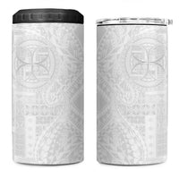Samoan Culture-Lotu Tamaiti 4 in 1 Can Cooler Tumbler Siapo and Polynesian Art Tattoos - Polynesian Pride