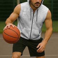 Samoan Culture-Lotu Tamaiti Sleeveless Zip Hoodie Siapo and Polynesian Art Tattoos - Polynesian Pride