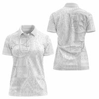 Samoan Culture-Lotu Tamaiti Women Polo Shirt Siapo and Polynesian Art Tattoos - Polynesian Pride