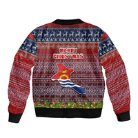 kiribati-christmas-sleeve-zip-bomber-jacket-coat-of-arms-and-map-beautiful-merry-xmas-snowflake