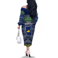 tokelau-christmas-off-the-shoulder-long-sleeve-dress-coat-of-arms-and-map-beautiful-merry-xmas-snowflake
