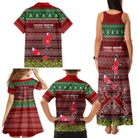Personalised Wallis and Futuna Christmas Family Matching Tank Maxi Dress and Hawaiian Shirt Coat of Arms and Map Beautiful Merry Xmas Snowflake LT03 - Polynesian Pride