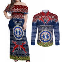 personalised-northern-mariana-islands-christmas-couples-matching-off-shoulder-maxi-dress-and-long-sleeve-button-shirts-coat-of-arms-and-map-beautiful-merry-xmas-snowflake