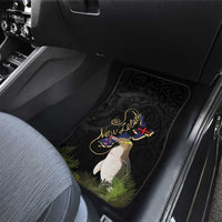 New Zealand Hoiho Car Mats Maori Art Tattoo and Silver Fern