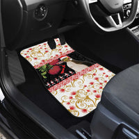 New Zealand Merry Christmas Car Mats Hoiho Xmas - Haka Dance and Pohutukawa