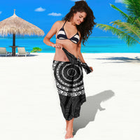 New Zealand Sarong Stylized Kiwi Bird Tattoo Mix Koru Circle and Maori Ethnic Vibe LT03 - Polynesian Pride