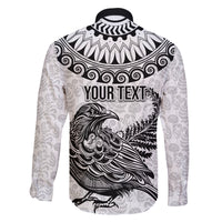 Custom New Zealand Family Matching Tank Maxi Dress and Hawaiian Shirt Tui Bird and Koru Circle Mix Silver Fern Pattern LT03 - Polynesian Pride