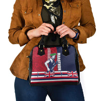 Honolulu Running 2024 Shoulder Handbag Marathon Competition Hula Runner and Kakau Art Tattoo