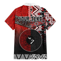 Personalised Aotearoa and Tonga Together Family Matching Mermaid Dress and Hawaiian Shirt Manaia and Tongan Tribal Cross - Taniko and Ngatu Art Tattoo