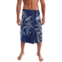 New Zealand Connecting with Seas Lavalava Maori Tribal and Sea Animals Tattoo - White Glass Style