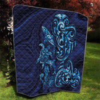 New Zealand Connecting with Seas Quilt Maori Tribal and Sea Animals Tattoo - Sea Texture Glass Style LT03 - Polynesian Pride