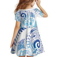 New Zealand Sea Animals Family Matching Off Shoulder Maxi Dress and Hawaiian Shirt with Maori Koru Tribal Tattoo and Silver Ferns Galaxy Style LT03 - Polynesian Pride