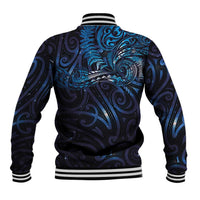 New Zealand New Year-Matariki Baseball Jacket Aotearoa Maori Tattoo Galaxy Sky LT03 - Polynesian Pride