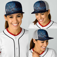 New Zealand New Year-Matariki Baseball Net Cap Aotearoa Maori Tattoo Galaxy Sky LT03 - Polynesian Pride