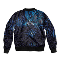 New Zealand New Year-Matariki Sleeve Zip Bomber Jacket Aotearoa Maori Tattoo Galaxy Sky LT03 - Polynesian Pride
