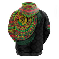 Vanuatu Tribal Tattoo with Namele Leaves Hoodie LT03 - Polynesian Pride