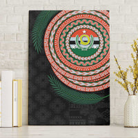 Penama Tribal Tattoo with Namele Leaves Canvas Wall Art