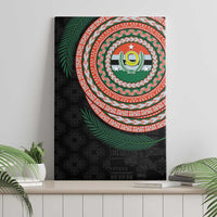 Penama Tribal Tattoo with Namele Leaves Canvas Wall Art