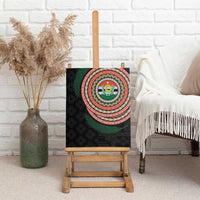Penama Tribal Tattoo with Namele Leaves Canvas Wall Art