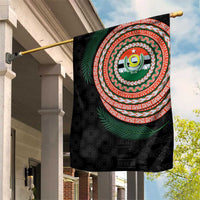 Penama Tribal Tattoo with Namele Leaves Garden Flag