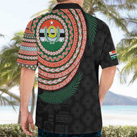 Penama Tribal Tattoo with Namele Leaves Hawaiian Shirt