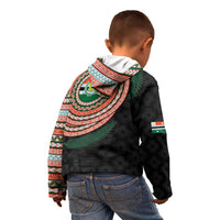 Penama Tribal Tattoo with Namele Leaves Kid Hoodie