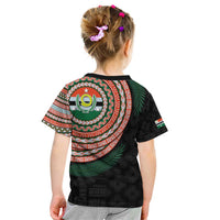 Penama Tribal Tattoo with Namele Leaves Kid T Shirt LT03 - Polynesian Pride