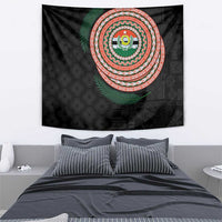 Penama Tribal Tattoo with Namele Leaves Tapestry