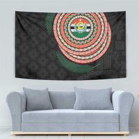 Penama Tribal Tattoo with Namele Leaves Tapestry