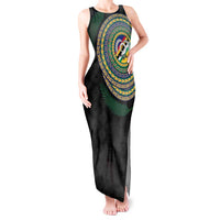 Torba Tribal Tattoo with Namele Leaves Tank Maxi Dress