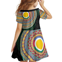 Shefa Tribal Tattoo with Namele Leaves Family Matching Off Shoulder Maxi Dress and Hawaiian Shirt