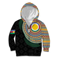 Shefa Tribal Tattoo with Namele Leaves Kid Hoodie