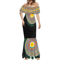 Shefa Tribal Tattoo with Namele Leaves Mermaid Dress