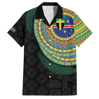 Tafea Tribal Tattoo with Namele Leaves Family Matching Summer Maxi Dress and Hawaiian Shirt