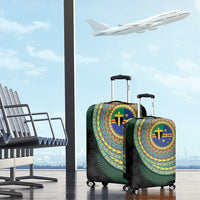 Tafea Tribal Tattoo with Namele Leaves Luggage Cover