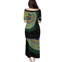 Tafea Tribal Tattoo with Namele Leaves Puletasi