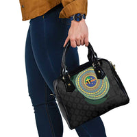 Tafea Tribal Tattoo with Namele Leaves Shoulder Handbag