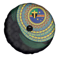 Tafea Tribal Tattoo with Namele Leaves Spare Tire Cover