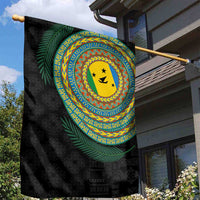 Malampa Tribal Tattoo with Namele Leaves Garden Flag