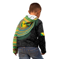 Malampa Tribal Tattoo with Namele Leaves Kid Hoodie