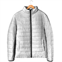 Niue White Sunday Padded Jacket Hiapo Tribal Art Tattoos - Polynesian Pride