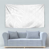 Niue White Sunday Tapestry Hiapo Tribal Art Tattoos - Polynesian Pride