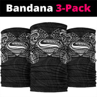 Super Samoan Traditional Tribal Art Tattoos Neck Gaiter Black Color - Polynesian Pride