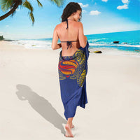 Super Samoan Traditional Tribal Art Tattoos Sarong Blue Color - Polynesian Pride